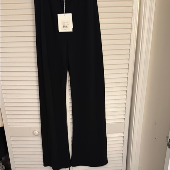 The Row Pants - The Row Black Wide Leg Pants